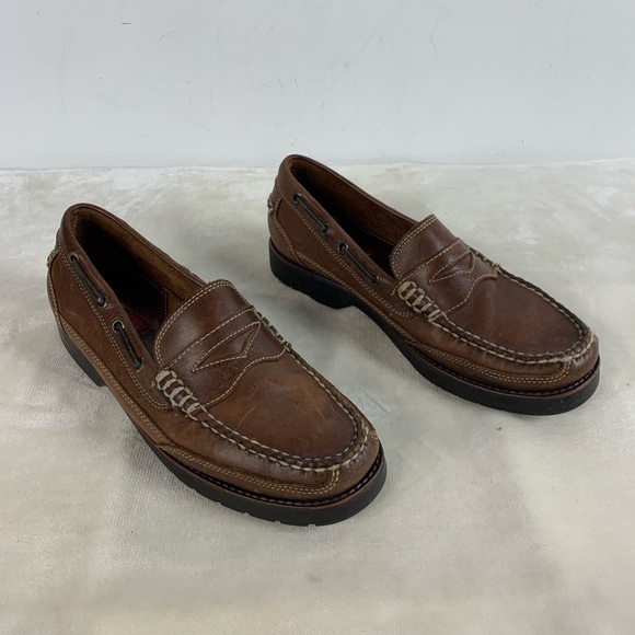 Mens Bass Classic Penny Loafers in Rich Brown - Picture 6 of 12